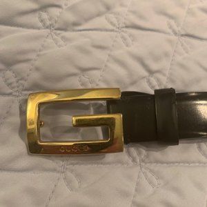 Black Gucci Belt VTG